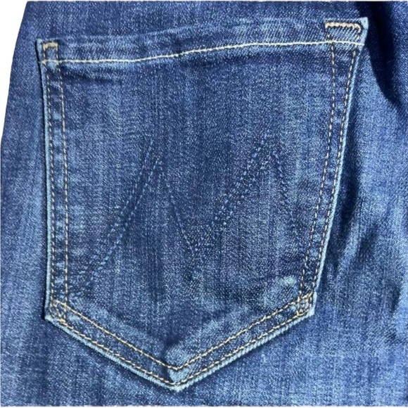 MOTHER High Waisted Looker Skinny Clean Sweep Dark Wash Jeans Size 27 - Picture 10 of 15